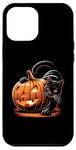 Coque pour iPhone 15 Plus Chat noir Costume d'Halloween Citrouille Pour Femme