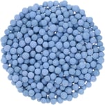 Lot de 3 perles de rechange pour pommeau de douche de 5 à 6 mm, perles de rechange en pierre minérale pour adoucisseur d'eau, bleu