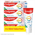 Colgate Total Toothpaste for Kids 7 - 12 Years Old 4 Pack, 50Ml Tubes | Whole Mo