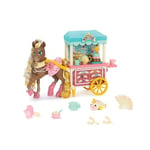 Wild Manes - Coffret le Chariot Thé et Friandises Café de Chérie - Figurine Articulée Cheval - 21 Pièces - Inclut Accessoires Tea Time - Idée Cadeau Fille - Jouet Collection Enfant - Dès 3 Ans