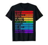 Science is Real Black Lives Matter Shirt LGBT Rainbow Flag T-Shirt