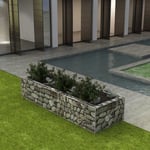 Maison Chic - Jardinière Bac a Fleur Lit surélevé à gabion Acier 270x90x50 cm 81618