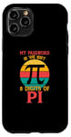 Coque pour iPhone 11 Pro My Password Is The Last Digits Of Pi Rétro Math Student