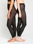 Lindex 2-pack leggings med matt yta i 40 denier