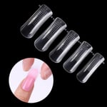 40/60/80pcs Gel False Nail Acrylic Mold Nails Crystal 60pcs