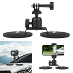 Magnetic Suction Cup Action Camera Holder for DJI Osmo Action/GoPro/Insta360