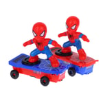 Nya Spiderman Automatisk Flip Rotation Skateboard Elektrisk Blå One Size