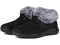 Skechers Femme on-The-go Joy Cozy Charm Bottine, Noir, 37.5 EU