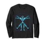 Leonardo Da Vinci Science Robotics Engineer Robot Robotics Long Sleeve T-Shirt