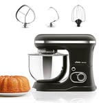 Ufesa Genius Robot Pâtissier 5 en 1 pour Pâtisserie Professionnelle, 1200W, 5L, Robot de Cuisine Multifonction, Bol en Acier Inoxydable, 6 Vitesses + Turbo, 3 Accessoires Inclus, Sans BPA