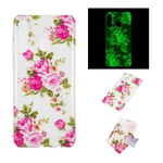 Huawei P30 Lite Nattlysande fodral - Levande Blommor multifärg