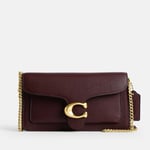 Coach Tabby Leather Chain Clutch