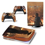 Autocollant Sticker pour Sony PS5 Édition numérique, GHOST OF TSUSHIMA-1442