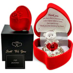 Thank You Gift Rose Teddy Mother's Day Xmas Valentine Day Present  for Mum GF BF