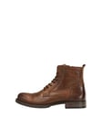 JACK & JONES Homme Jfwrussel Leather 19 Bottes Motardes, Marron (Cognac Cognac), 44 EU