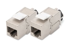 Digitus CAT 6A Keystone Jack, shielded, 2 pcs.