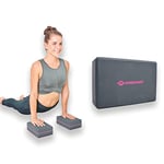 Schildkröt Fitness Block, Bloc de Pilates, Coussin de Yoga et Méditation, Aide à l'Étirement, en Mousse Pratique et Douce, Gris/Rose, 960136