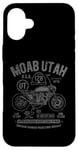 Coque pour iPhone 16 Plus Moab Utah Route U-128 Colorado River Retro Moto Design