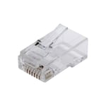 NORTH RJ45 Kontakt för Cat6 kabel 10pack 8p8c För montering med