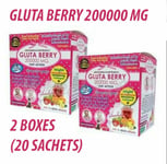 Gluta Berry 200000mg Skin Acne Scar Blemish Dark Spot Freckle Remover Drinks x2