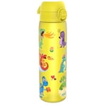 Ion8 Gourde, 500ml, Anti-Fuite, Facile à Ouvrir, Verrouillage Sécurisé, Lavable en Lave-vaisselle, Sans BPA, Poignée de Transport, S'adapte aux Porte-gobelets, Facile à Nettoyer, Motif Dragons