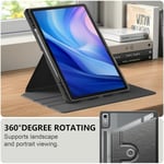 Lenovo Tab P12 TB371FC -kuorelle, nahka-akryyli-+TPU-telineen tabletin suojus automaattisella herätys-/lepotilalla