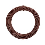 Vaessen Creative Fil Aluminium - Marron - 26 m x 3 mm - 500 g - Souple - Chocolate - pour Loisirs Créatifs, Perlage et Bijoux