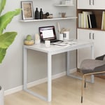 Les Tendances - The Living Store - Bureau d'ordinateur Blanc 110x60x73 cm Aggloméré - Blanc