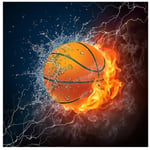 5D DIY Water Fire Basketball Diamond Painting (35*35cm)