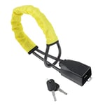 SURIEEN Yellow Car Steering Wheel Lock Seat Belt Lock, Car Steering Wheel Lock Anti Theft, Car Security Device Car Lock Car with 2 Keys for Car