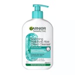 Garnier Skinactive Soothing Hyaluronic Aloe Cream Cleanser Dehydrated Skin 250ml