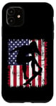 Coque pour iPhone 11 Skateboard Girl Skateboarder Drapeau américain Patineuse Roll 2