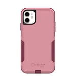 OtterBox iPhone 11 Commuter Series Case - CUPIDS WAY (ROSEMARINE PINK/RED PLUM), slim & tough, pocket-friendly, with port protection