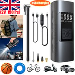 12V Cordless Electric Car Tyre Inflator Pump Portable Tire Air Compressor Pump