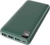 A ADDTOP Portable Charger Power Bank - 26800mAh Massive Capacity 22.5W Fast Charging Power Bank 20W PD USB C External Battery Pack with 4 Outputs and LCD Display for Smartphone, Tablets