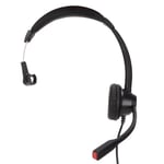 Casque T&eacute;L&eacute;Phonique Haut-Parleur R&eacute;Glage Du Volume Microphone Muet Monaural Rj9 Casque Professionnel Noir