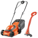 Flymo Corded 30cm 1000W Lawnmower & 21cm 230W Grass Trimmer