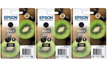 Cartouche Epson 202 Kiwi Original Noir 3 Pièces T02E1 Expression Premium XP-61XX