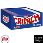 Nestle Crunch Milk Chocolate Sharing Bars 100g (Pack of 20) | Bulk Buy