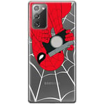 ERT GROUP mobile phone case for Samsung GALAXY NOTE 20 original and officially Licensed Marvel pattern Spider Man 027 optimally adapted to the shape of the mobile phone, partially transparent