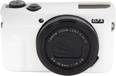 G7X2 Étui de protection léger et souple pour appareil photo Canon PowerShot G7X Mark III DSRL Blanc