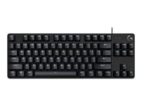 Logitech G413 TKL SE - Clavier - rétro-éclairé - USB - QWERTZ - Allemand - commutateur : Tactile - noir