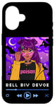 Coque pour iPhone 16 Années 90 Rnb Afro Brun Noir Fille Anime Manga Rose Cheveux Musique