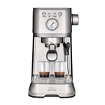 Solis Barista Perfetta Plus 1170 Espresso Machine - Pressure Gauge - Steam/Hot Water Nozzle - Temperature Controller - 54 mm Filter Holder - Double Spout - Silver