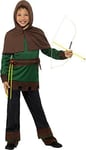 Robin Hood Costume, Green & Brown, With Top, Capelet, Trouser Men's Costumes NEW