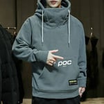 Sweat À Capuche En Polaire Pour Homme,Coupe-Vent,Col Haut,Hip Hop,Mode,Cyclisme,Automne Hiver