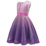 Disney Elsa Frozen Girls Princess Dress White 130 Cm