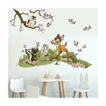 Stickers Muraux Animaux Foret Autocollant Mural Bambi Jungle Amovible Deco Stickers Chambre Bébé Enfant Decoration