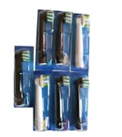 Oral-B Pro Cross Action Toothbrush Heads White and Black Pack of 7