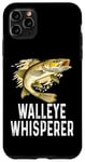 Coque pour iPhone 11 Pro Max Drôle doré doré Whisperer Pêche Saying Jumping Fish